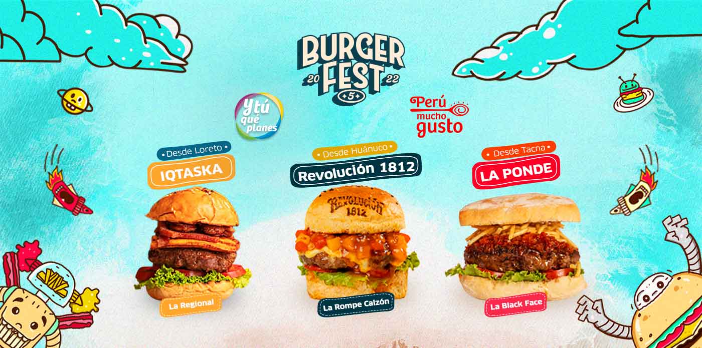 https://www.ytuqueplanes.com/imagenes/Perú Mucho Gusto presenta hamburguesas con sabores regionales