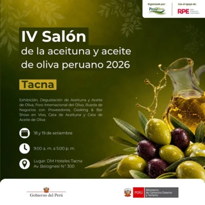  IV Salón de la Aceituna y Aceite de Oliva Peruano 2026