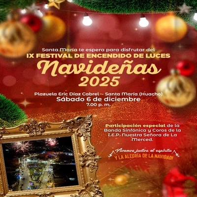 9° Festival de encendido de luces navideñas 2025 en Huaura