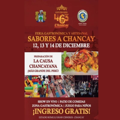  Feria Gastronómica, Artesanal y Turística del Distrito de Chancay “Sabores a Chancay”