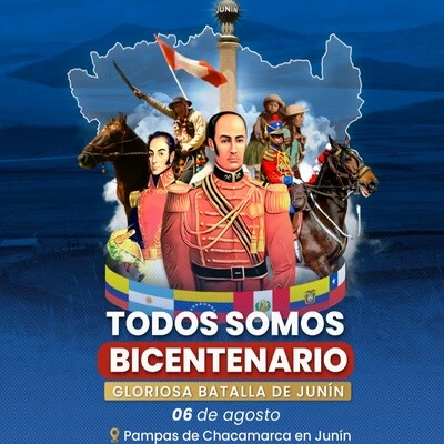 Acto protocolar por los 200 años de aniversario de la Gloriosa Batalla de Junín