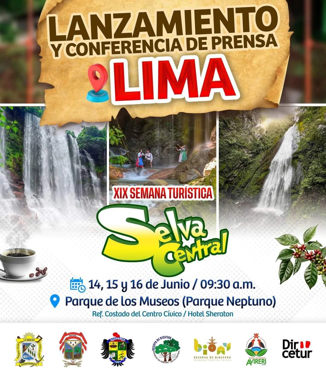 ¡LANZAMIENTO Y CONFERENCIA DE PRENSA de la "XIX Semana Turística de la Selva Central 2024"!