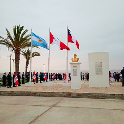 Duocentésimo Tercero (203) Aniversarios del Desembarco de la Expedición Libertadora de Don José de Martín en la bahía de Paracas