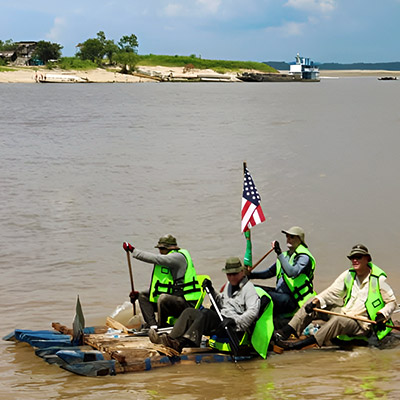 XXIV Carrera Internacional de balsas sobre el río Amazonas