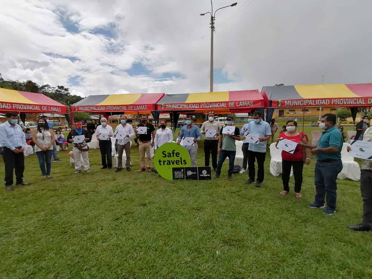 Ceremonia de entrega de Sello Safe travels Tarapoto