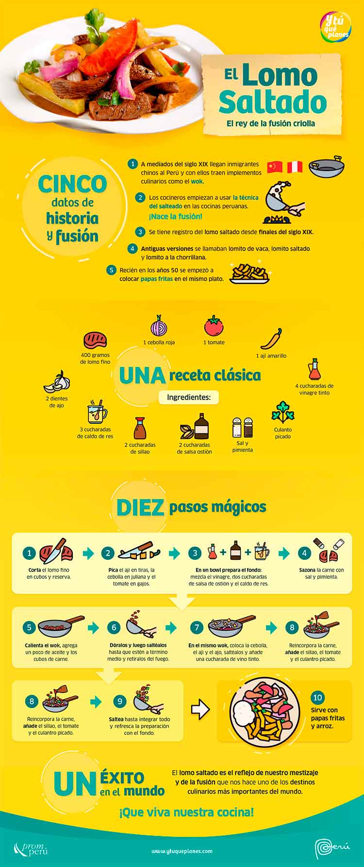 Infografía Lomo Saltado