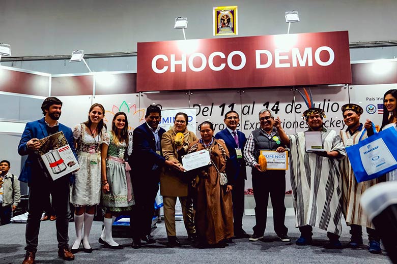 Cacao de Yanesha siendo premiado