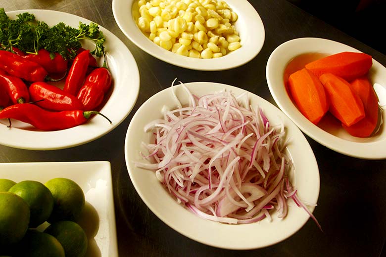 Ingredientes del cebiche