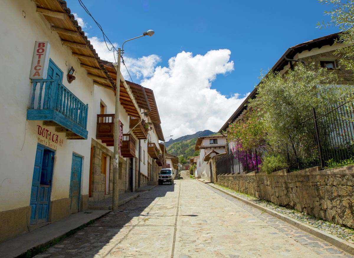 Calles de la ciudad de Chacas