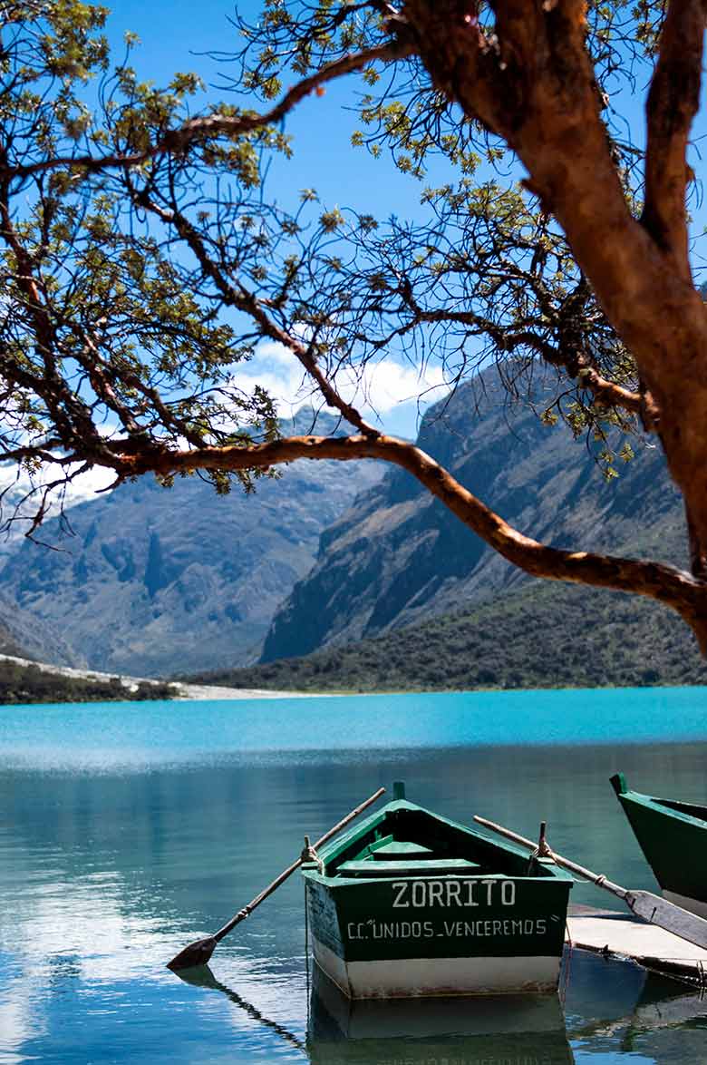 Laguna Llanganuco en el Parque Nacional Huascarán