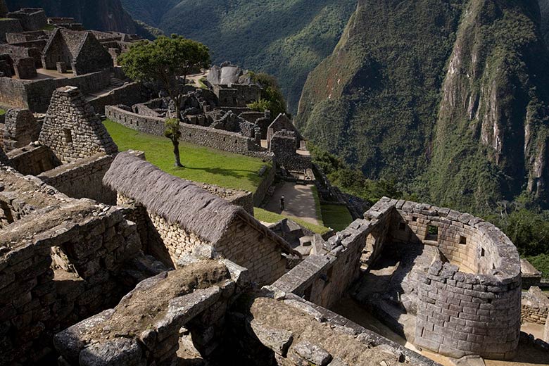 Las paredes de piedra de Machupicchu