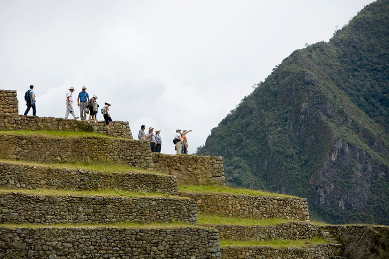 Turistas en Machupicchu