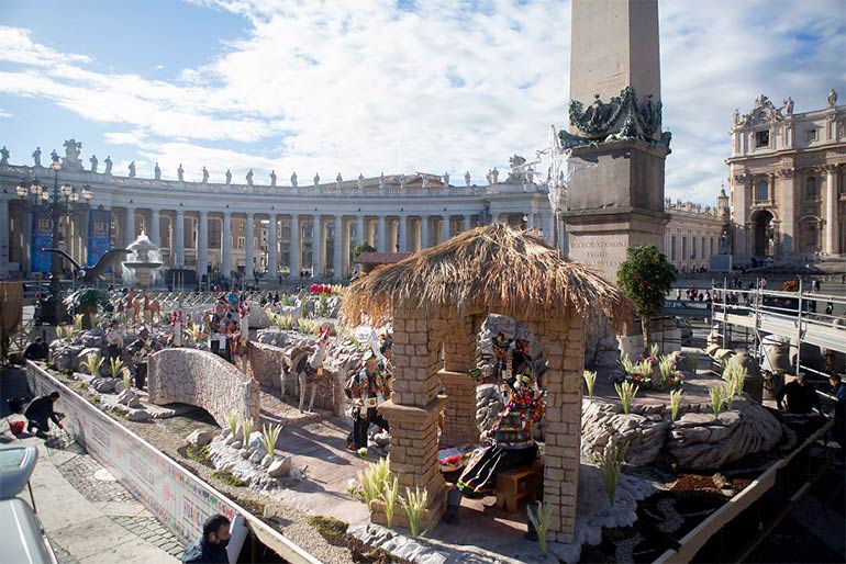 Nacimiento Chopcca en el Vaticano