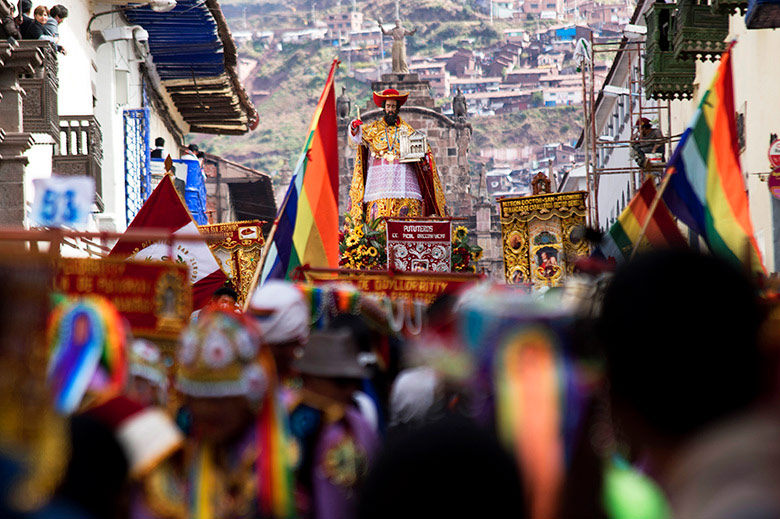 Santo en anda en Corpus Christi