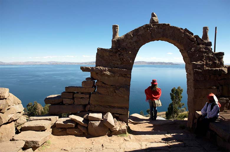 Vista al Lago Titicaca
