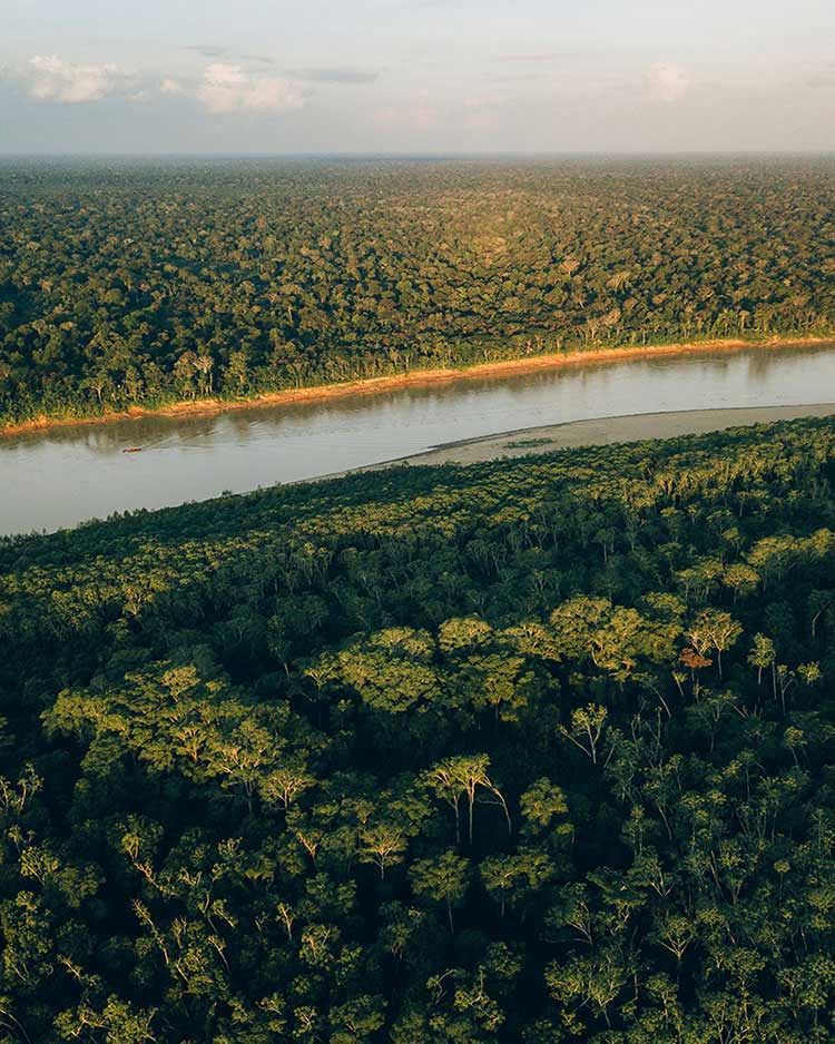 Tambopata desde el aire